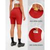 image:imageBikewa Womens 4D Padded Bike Shorts Cycling Riding Road Biking Bicycle Cycle Shorts for Women Zipper PocketsRed