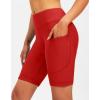 image:imageBikewa Womens 4D Padded Bike Shorts Cycling Riding Road Biking Bicycle Cycle Shorts for Women Zipper PocketsRed