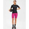 image:imageBikewa Womens 4D Padded Bike Shorts Cycling Riding Road Biking Bicycle Cycle Shorts for Women Zipper PocketsRosy