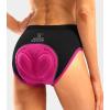 image:imageBikewa Womens 4D Padded Bike Underwear Cycling Bicycle Shorts Biking Riding Briefs Biker Cycle Undershorts for WomenBlackRosy