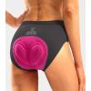 image:imageBikewa Womens 4D Padded Bike Underwear Cycling Bicycle Shorts Biking Riding Briefs Biker Cycle Undershorts for WomenDark Grey