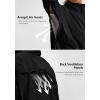 image:imageBikewa Womens Cycling Rain Jackets Waterproof Windbreaker Lightweight Running Windproof Reflective Jacket Packable HoodedBlack