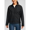 image:imageBikewa Womens Cycling Rain Jackets Waterproof Windbreaker Lightweight Running Windproof Reflective Jacket Packable HoodedBlack