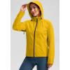 image:imageBikewa Womens Cycling Rain Jackets Waterproof Windbreaker Lightweight Running Windproof Reflective Jacket Packable HoodedDusty Yellow