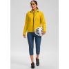 image:imageBikewa Womens Cycling Rain Jackets Waterproof Windbreaker Lightweight Running Windproof Reflective Jacket Packable HoodedDusty Yellow