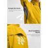 image:imageBikewa Womens Cycling Rain Jackets Waterproof Windbreaker Lightweight Running Windproof Reflective Jacket Packable HoodedDusty Yellow