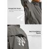 image:imageBikewa Womens Cycling Rain Jackets Waterproof Windbreaker Lightweight Running Windproof Reflective Jacket Packable HoodedGrey