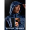 image:imageBikewa Womens Cycling Rain Jackets Waterproof Windbreaker Lightweight Running Windproof Reflective Jacket Packable HoodedNavy
