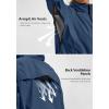 image:imageBikewa Womens Cycling Rain Jackets Waterproof Windbreaker Lightweight Running Windproof Reflective Jacket Packable HoodedNavy