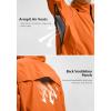 image:imageBikewa Womens Cycling Rain Jackets Waterproof Windbreaker Lightweight Running Windproof Reflective Jacket Packable HoodedOrange