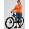 image:imageBikewa Womens Cycling Rain Jackets Waterproof Windbreaker Lightweight Running Windproof Reflective Jacket Packable HoodedOrange