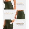image:imageBikewa Womens High Waisted Biker Shorts 8 Running Workout Tummy Control Bike Spandex Shorts for Women Zipper PocketsArmy Green