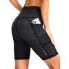 image:imageBikewa Womens High Waisted Biker Shorts 8 Running Workout Tummy Control Bike Spandex Shorts for Women Zipper PocketsCharcoal