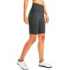 image:imageBikewa Womens High Waisted Biker Shorts 8 Running Workout Tummy Control Bike Spandex Shorts for Women Zipper PocketsDark Grey