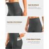 image:imageBikewa Womens High Waisted Biker Shorts 8 Running Workout Tummy Control Bike Spandex Shorts for Women Zipper PocketsDark Grey