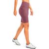 image:imageBikewa Womens High Waisted Biker Shorts 8 Running Workout Tummy Control Bike Spandex Shorts for Women Zipper PocketsDark Pink