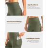 image:imageBikewa Womens High Waisted Biker Shorts 8 Running Workout Tummy Control Bike Spandex Shorts for Women Zipper PocketsGrey Sage