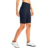 image:imageBikewa Womens High Waisted Biker Shorts 8 Running Workout Tummy Control Bike Spandex Shorts for Women Zipper PocketsNavy