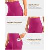 image:imageBikewa Womens High Waisted Biker Shorts 8 Running Workout Tummy Control Bike Spandex Shorts for Women Zipper PocketsRose