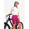 image:imageBikewa Womens High Waisted Biker Shorts 8 Running Workout Tummy Control Bike Spandex Shorts for Women Zipper PocketsRose