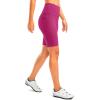 image:imageBikewa Womens High Waisted Biker Shorts 8 Running Workout Tummy Control Bike Spandex Shorts for Women Zipper PocketsRose