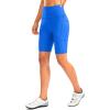 image:imageBikewa Womens High Waisted Biker Shorts 8 Running Workout Tummy Control Bike Spandex Shorts for Women Zipper PocketsRoyal Blue