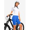 image:imageBikewa Womens High Waisted Biker Shorts 8 Running Workout Tummy Control Bike Spandex Shorts for Women Zipper PocketsRoyal Blue
