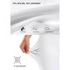 image:imageBikewa Womens High Waisted Biker Shorts 8 Running Workout Tummy Control Bike Spandex Shorts for Women Zipper PocketsWhite