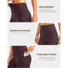 image:imageBikewa Womens High Waisted Biker Shorts 8 Running Workout Tummy Control Bike Spandex Shorts for Women Zipper PocketsWine