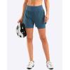 image:imageBikewa Womens Mountain Bike Shorts 4D Padded Cycling Riding Biking Bicycle Biker Cycle Shorts for Women Zipper PocketsBlue Grey