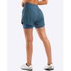 image:imageBikewa Womens Mountain Bike Shorts 4D Padded Cycling Riding Biking Bicycle Biker Cycle Shorts for Women Zipper PocketsBlue Grey