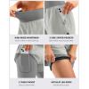 image:imageBikewa Womens Mountain Bike Shorts 4D Padded Cycling Riding Biking Bicycle Biker Cycle Shorts for Women Zipper PocketsBright Grey