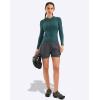 image:imageBikewa Womens Mountain Bike Shorts 4D Padded Cycling Riding Biking Bicycle Biker Cycle Shorts for Women Zipper PocketsDark Grey