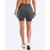 image:imageBikewa Womens Mountain Bike Shorts 4D Padded Cycling Riding Biking Bicycle Biker Cycle Shorts for Women Zipper PocketsDark Grey