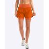 image:imageBikewa Womens Mountain Bike Shorts 4D Padded Cycling Riding Biking Bicycle Biker Cycle Shorts for Women Zipper PocketsOrange