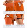 image:imageBikewa Womens Mountain Bike Shorts 4D Padded Cycling Riding Biking Bicycle Biker Cycle Shorts for Women Zipper PocketsOrange