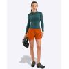 image:imageBikewa Womens Mountain Bike Shorts 4D Padded Cycling Riding Biking Bicycle Biker Cycle Shorts for Women Zipper PocketsOrange