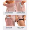 image:imageBikewa Womens Mountain Bike Shorts 4D Padded Cycling Riding Biking Bicycle Biker Cycle Shorts for Women Zipper PocketsPink
