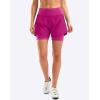 image:imageBikewa Womens Mountain Bike Shorts 4D Padded Cycling Riding Biking Bicycle Biker Cycle Shorts for Women Zipper PocketsRose