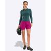 image:imageBikewa Womens Mountain Bike Shorts 4D Padded Cycling Riding Biking Bicycle Biker Cycle Shorts for Women Zipper PocketsRose