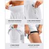 image:imageBikewa Womens Mountain Bike Shorts 4D Padded Cycling Riding Biking Bicycle Biker Cycle Shorts for Women Zipper PocketsWhite