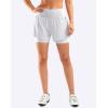 image:imageBikewa Womens Mountain Bike Shorts 4D Padded Cycling Riding Biking Bicycle Biker Cycle Shorts for Women Zipper PocketsWhite