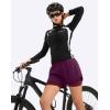 image:imageBikewa Womens Mountain Bike Shorts 4D Padded Cycling Riding Biking Bicycle Biker Cycle Shorts for Women Zipper PocketsWine