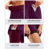 image:imageBikewa Womens Mountain Bike Shorts 4D Padded Cycling Riding Biking Bicycle Biker Cycle Shorts for Women Zipper PocketsWine