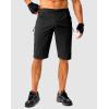 image:imageMens Mountain Bike Shorts Stretch Cycling Biking Bicycle Quick Dry Hiking Shorts for Men Zipper PocketsBlack