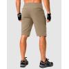 image:imageMens Mountain Bike Shorts Stretch Cycling Biking Bicycle Quick Dry Hiking Shorts for Men Zipper PocketsKhaki