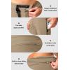 image:imageMens Mountain Bike Shorts Stretch Cycling Biking Bicycle Quick Dry Hiking Shorts for Men Zipper PocketsKhaki