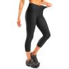 image:imageWomens 4D Padded Bike Pants High Waist Cycling Shorts Bicycle Capris 34 Biking Tights with Zipper PocketsBlack