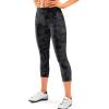 image:imageWomens 4D Padded Bike Pants High Waist Cycling Shorts Bicycle Capris 34 Biking Tights with Zipper PocketsCamoblack