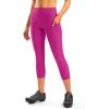 image:imageWomens 4D Padded Bike Pants High Waist Cycling Shorts Bicycle Capris 34 Biking Tights with Zipper PocketsRosy